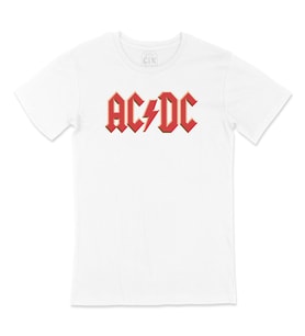 AC DC Kırmızı Logolu Tişört