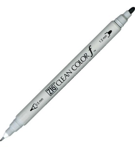 Zig Clean Color f Çift Uçlu Kalem 091 Light Gray 