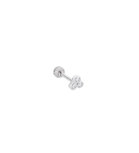 Gümüş Üçtaş Tragus Piercing