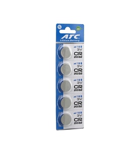 ATC LİTHİUM BATTERY CR-2032 PARA PİL LİTYUM 3V 5Lİ KART (5343)