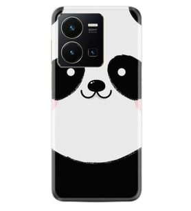 Vivo Y35 Kılıf Silikon Desen Özel Seri Sevimli Panda 1794