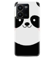 Vivo Y35 Kılıf Silikon Desen Özel Seri Sevimli Panda 1794