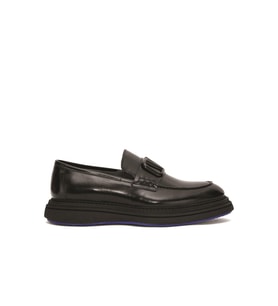 Luciano Bellini C22805 Erkek Loafer Ayakkabı - SİYAH RUGAN