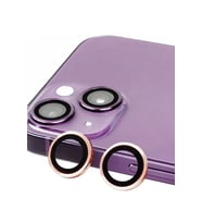 Newface Apple iPhone 13 Mini Raze Metal Kamera Lens - Pembe