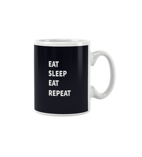 Eat Sleep Eat Repeat Baskılı Kupa Bardak