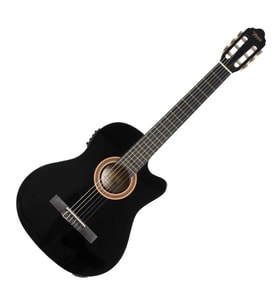 Valencia Vc104tcebk Elektro Klasik Gitar 4/4 Siyah Sap Çelikli