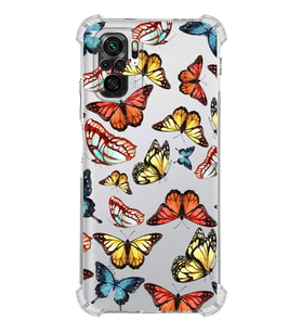 PrintiFy Xiaomi Redmi Note 10S Uyumlu Water Color 2 Baskılı Şeffaf Köşe Korumalı Antişok Kılıf