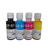 Photo Print® Premium Hp Gt51 Uyumlu Kaliteli 4 Renk Muadil Mürekkep Seti (Çok Renkli)