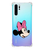 Huawei P30 Pro  Köşe Korumalı Antişok Kapak Minnie Mouse Tasarımlı Şeffaf  Kılıf