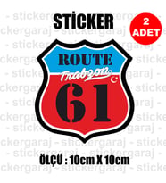 61 trabzon memleket rota gidiş etiket sticker çıkartma - 2 adet - motosiklet araba otomobil kamyon kamyonet cam uyumlu
