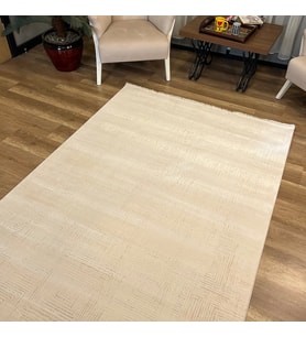 İpek Halı Rivenna Lux 2455 A Modern Salon Halısı (Krem)