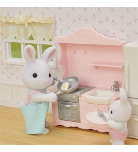 Sylvanian Ailesi Kar Tavşanı Babanın Yemek Pişirme Seti 5678