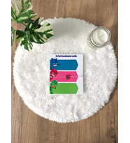 Pamuğum Atelier Renkli Tasarım Kartlı Şans Bilekliği Doğum Günü Hediyelik (15-25-35-50 Adet)