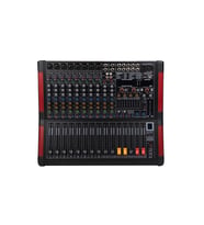 DECON DMP-122FX 12 Kanal 650w Power Mixer 12 Kanal 1500w Power Mikser (Siyah)