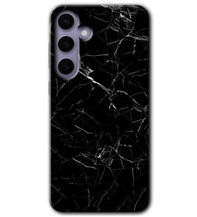 Galaxy S24 Kılıf HD Desen Baskılı Kılıf - Siyah Mermer