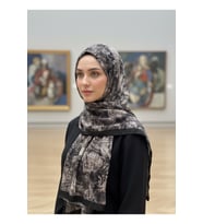 Müslüm, Floral Çiçek Desenli Bürümcük Şal – Zarif, Kaymaz, Terletmez ve Rahat Kullanım 75 x 200 cm