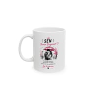 Sen Benim Bugünümsün Yazılı Romantik Çift Porselen Kahve Kupası 330 ml KF22052620