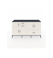Kronos Konsol 5 Raflı 3 Çekmeceli 5 Kapaklı 176x59x99 Antrasit-Aytaşı