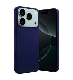 Apple İphone 17 Pro Nano İçi Kadife Silikon - Lacivert