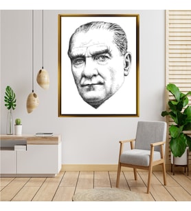ÇERÇEVELİ ATATÜRK TABLO S165