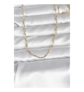 Mey İthalat® CM 14K Gold Renk İnce Ataç Zincir Model 60 cm Kadın Kolye