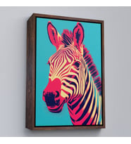 Çerçeveli Zebra Tablosu (Altın)