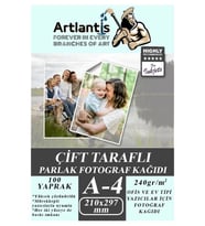 Fotoğraf Baskı Kağıdı A-4 240 Gr/m2 100'lü 1 Paket A4 Fotoğraf Kağıdı Ofis Ve Ev Tipi Mürekkepli Yazıcılar İçin (Beyaz)