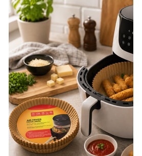 100 Parça Airfryer Kağıdı Tek Kullanımlık Temiz Pişirme Kağıdı