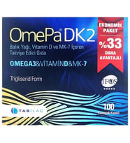 Omepa DK2 Omega 3 & Vitamin D & MENAQ7 100 Yumuşak Kapsül