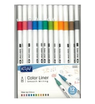 KRAF 444 COLOR LINER KEÇELİ KALEM 0.5 MM 12 Lİ