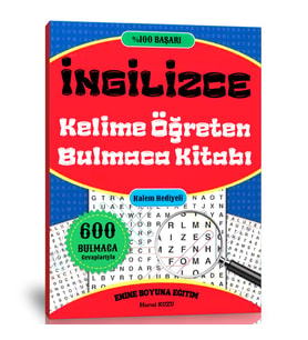 İngilizce Kelime Öğreten Bulmaca Kitabı (600 Bulmaca – 6000 Kelime)