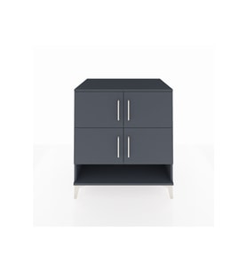 Kronos Şifonyer 4 Raflı 4 Kapaklı 88x59x96 Antrasit-Antrasit