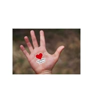 Kırmızı Kalpli Teşekkür Ederiz Etiketi Şekilli Mat Sticker (40 Adet)