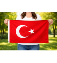 40x60 cm Türk Bayrağı – Alpaka Kumaş, Canlı Renk, Dış Mekana Dayanıklı Bayrak (1 Adet) (Kırmızı-Beyaz)