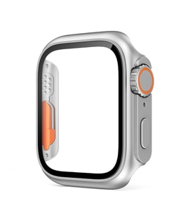Apple Watch 44mm - Watch Ultra 49mm Kasa Dönüştürücü ve Ekran Koruyucu Zore Watch Gard 25 (Gri)