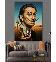 Salvador Dali Ünlü Ressam Dekoratif Kanvas - Mdf Ahşap Tablo