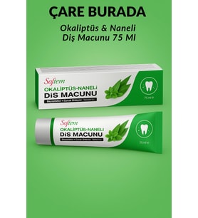 Okaliptüs & Naneli Diş Macunu 75 Ml (Beyazlatıcı & Çürük Önleyici & Yatıştırıcı)
