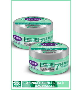 Duru Yogun Nemlendirici Sac Maskesi Hacim Verici 2x200 Ml