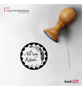Kişiye Özel Kitap Damgası Kitap Mührü Kaşe Kitap Mühür Özel Damga 150