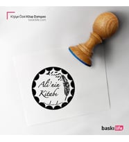 Kişiye Özel Kitap Damgası Kitap Mührü Kaşe Kitap Mühür Özel Damga 150