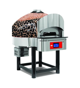 Empero EMP.SPO.04-D-BB-LPG Diital Gazlı Döner Taban Pizza Fırını 6 Pizza Kapasiteli - Kahverengi, Siyah LPG'li