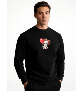 PENNYWİSE UNİSEX SWEATSHİRT (Siyah)