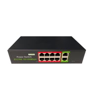 Uranıum Poe-8002-96w 8 Port 10/100 + 2 Port 10/100 Rj45 Uplınk Watch-dog Poe Swıtch (realtek Chıpset