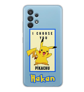 Samsung Pikachu Tasarımlı Şeffaf Telefon Kılıfı