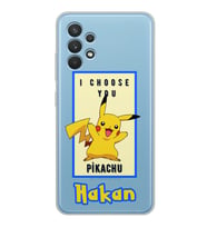 Samsung Pikachu Tasarımlı Şeffaf Telefon Kılıfı