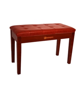 Dominguez DPB115-WN Çift Kişilik Piyano Taburesi - Ceviz (Profesyonel - Sandıklı Seri)  Ceviz (Walnut) Bitiş, Suni Deri Kaplı Yumuşak Oturma Alanı, Notalık/Depolama Bölmesi, Düet Kullanımına Uygun  Ölçüler: Çift Kişilik Geniş Tasarım