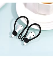 KUULAA Apple Airpods İçin Çengeli Kulaklık Kancası Tutucu Anti-Lost (Siyah)