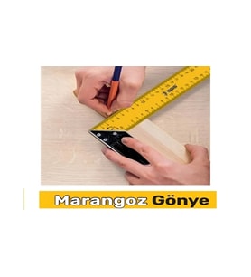 Sarı Marangoz Gönye 60 cm Dayanıklı ve Milimetrik Çalışma Özelliği