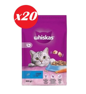 Whiskas Ton Balıklı ve Sebzeli Yetiş. Kedi M.300gr Set 20'li