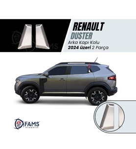 Renault Duster 2024 Üzeri Için Krom Arka Kapı Kolu 2 Kapı Paslanmaz Çelik